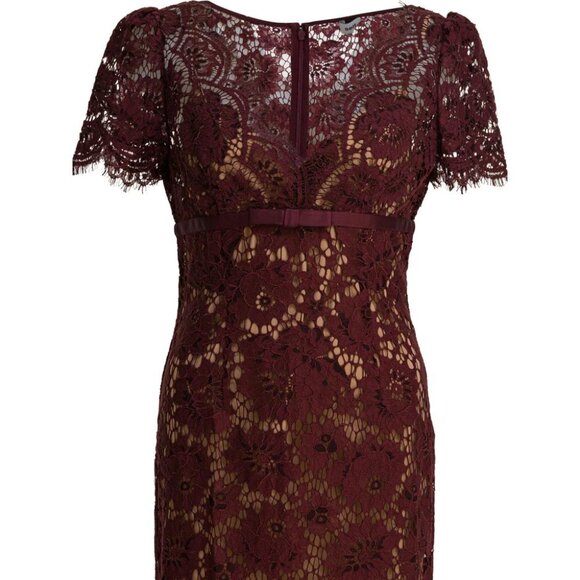 Self-Portrait Floral Lace Midi Dress Tag Size 8 Women - Picture 3 of 4